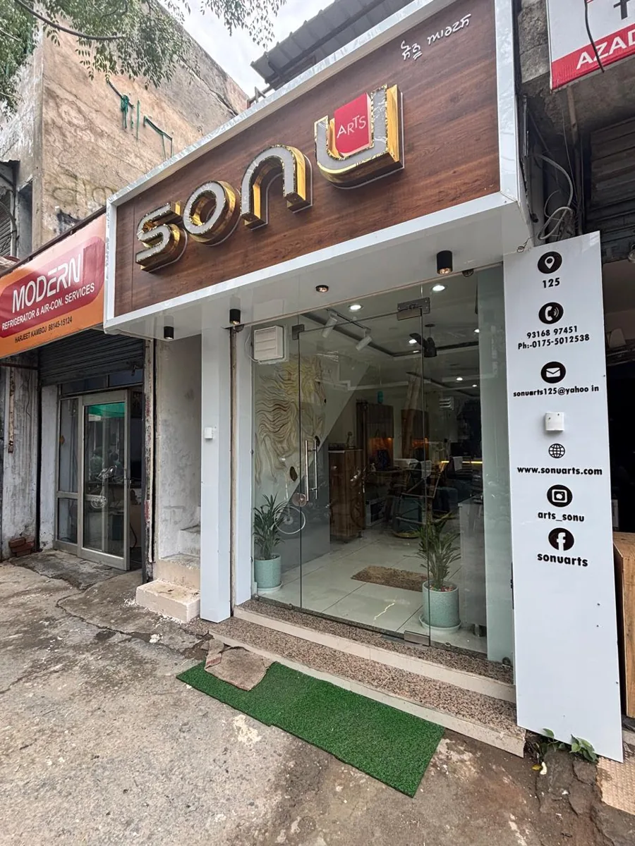 Front Elevation Design & Execution work by Sonu Arts in Patiala