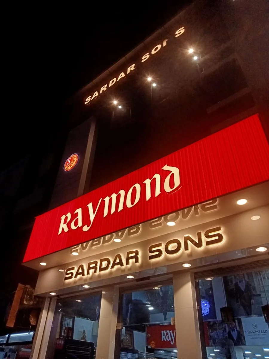 Golden Front-Lit Signage work by Sonu Arts in Patiala